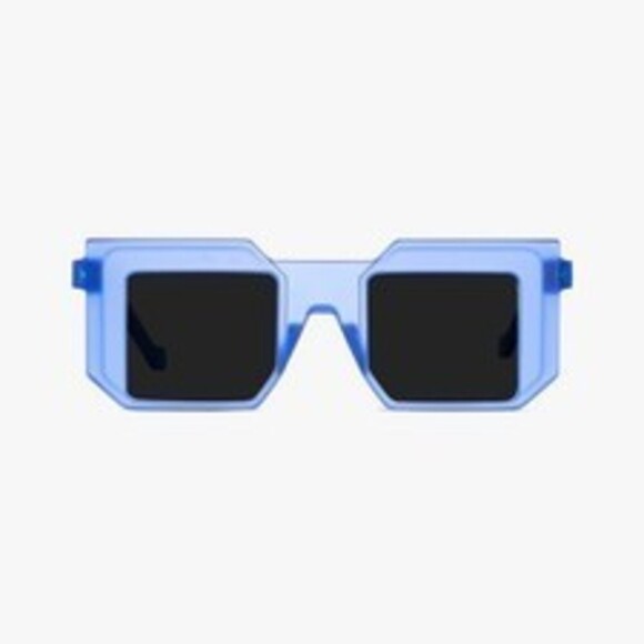 NWT Vava BL0010-CRISBL-Mat BLK SIL Crystal Blue Matte/Black/Silver / Sunglasses